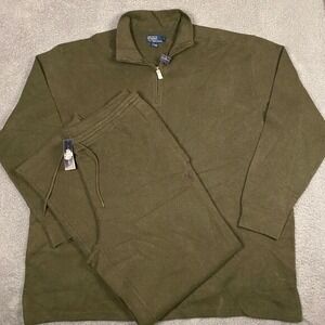 Polo Ralph Lauren Estate Rib Tracksuit Sweater 3XLT Pants 4XLT 1/4 Zip NEW